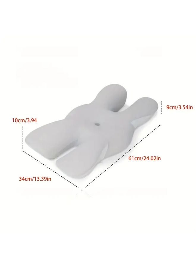 Sky Blue Memory Foam Pillow Butterfly Design Neck Support for Side Sleepers - Image 3